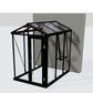 Janssens | 5x8 ft Helios Urban Glass Greenhouse/Portico Kit With 4mm Tempered Glass Glazing
