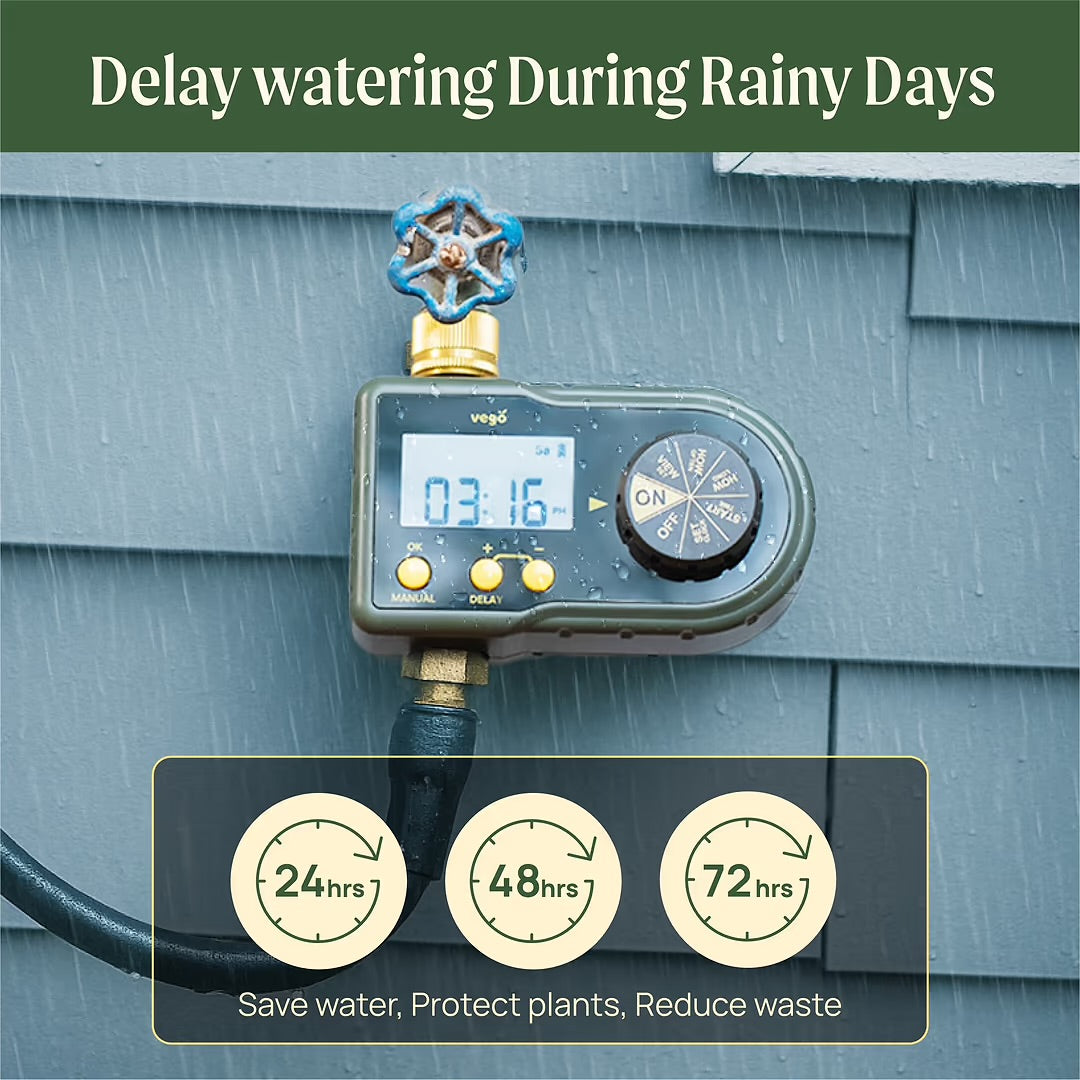 Vego | Digital Water Timer – 1-Zone & 2-Zone Automatic Watering