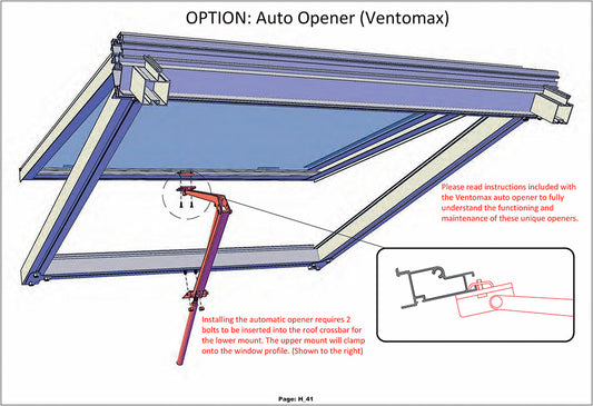 Janssens | Automatic Opener for Push Open Side Window or Roof Window