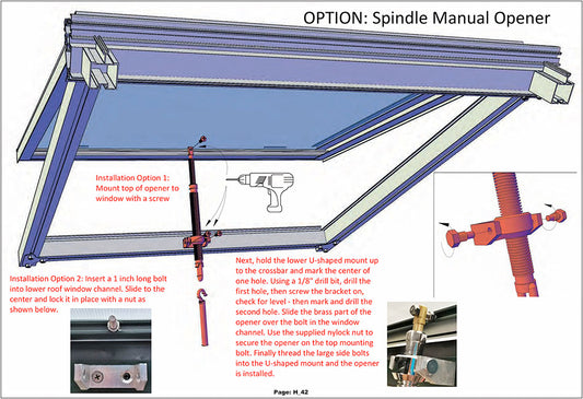 Janssens | Spindle Opener for Roof Window