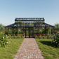 Janssens | Cathedral Victorian Glass Greenhouse Kit with 4mm Tempered Glass Glazing (Custom LUR811/REP733)
