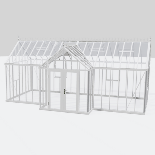 Janssens | EOS Royal T Victorian Glass Greenhouse Kit With 4mm Narrow Tempered Glass Glazing