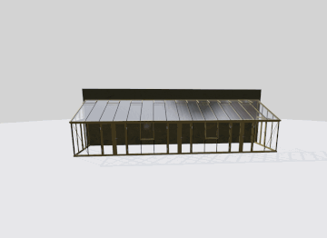 Janssens | Arcadia Lean-To Glass Greenhouse/Sunroom with 4mm Tempered Glass / 10mm Heat Block Glazing (Custom GHV398/JPL688)