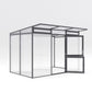 KGT | Santini II Modern Greenhouse 9ft 9in x 6ft 8in - 16mm Triple Wall Polycarbonate Glazing - MyGreenhouseStore.com