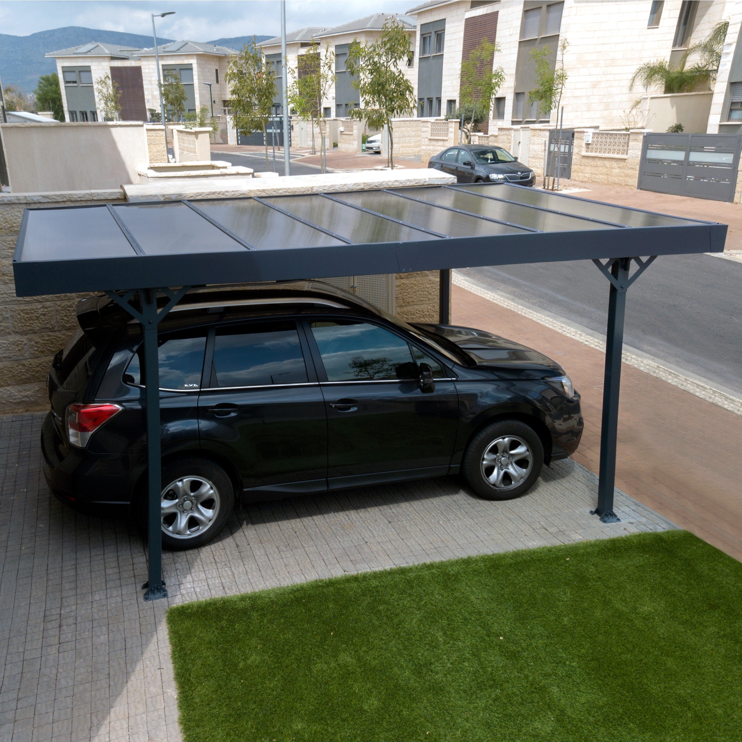 Palram - Canopia | Palma 5000 Carport/Patio Cover - Gray/Gray