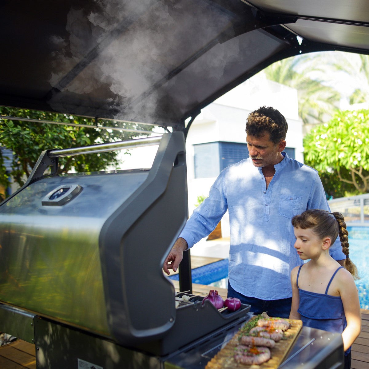 Palram - Canopia | Austin BBQ Gazebo – Premium All-Weather Grill Shelter