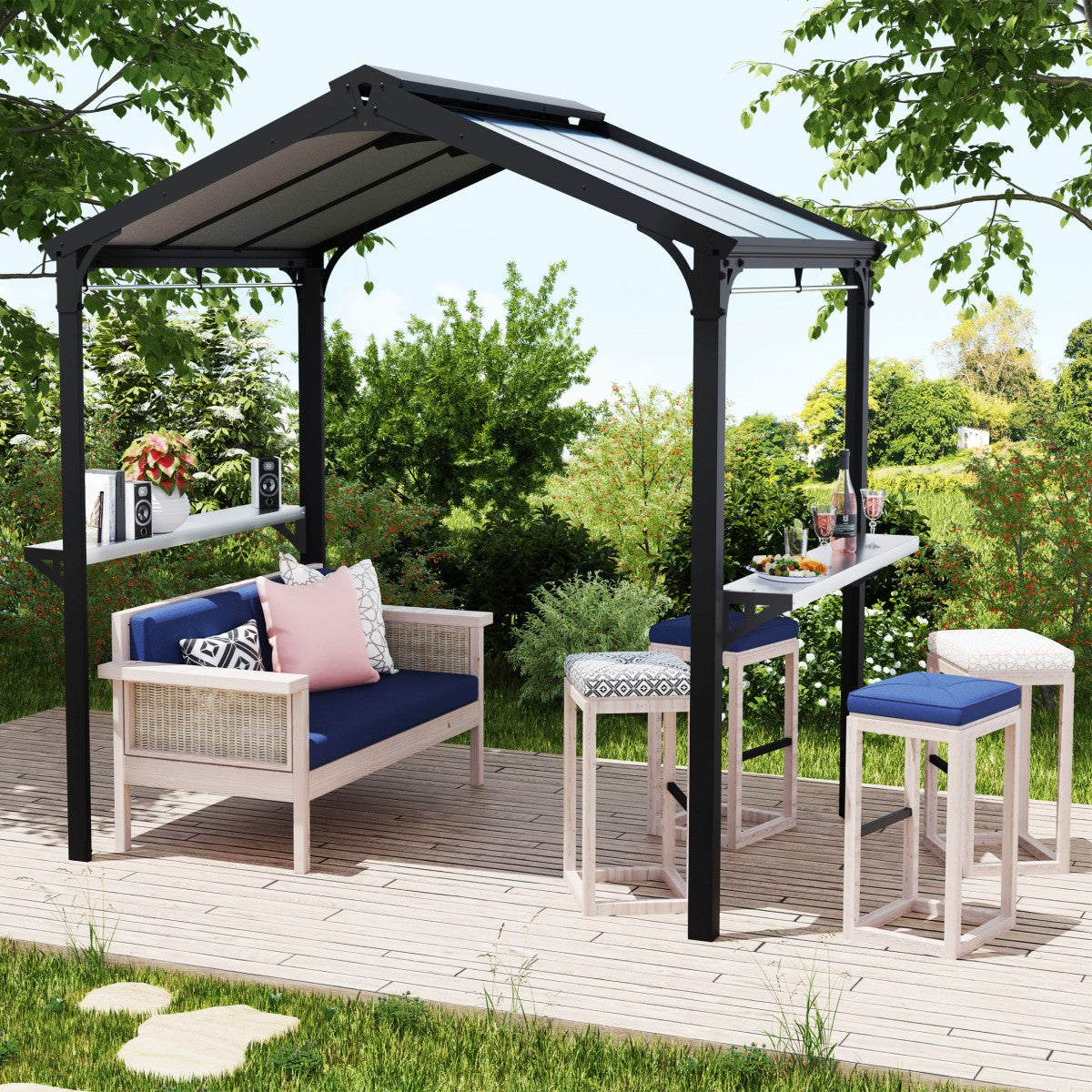 Palram - Canopia | Austin BBQ Gazebo – Premium All-Weather Grill Shelter