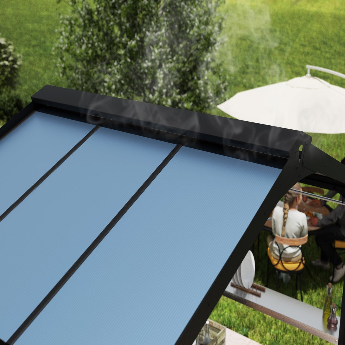 Palram - Canopia | Austin BBQ Gazebo – Premium All-Weather Grill Shelter