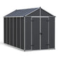 Palram - Canopia | Rubicon 8ft Ultra Durable Outdoor Storage Shed for Garden Dark Grey Series (Copy)