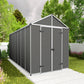 Palram - Canopia | Rubicon 8ft Ultra Durable Outdoor Storage Shed for Garden Dark Grey Series (Copy)