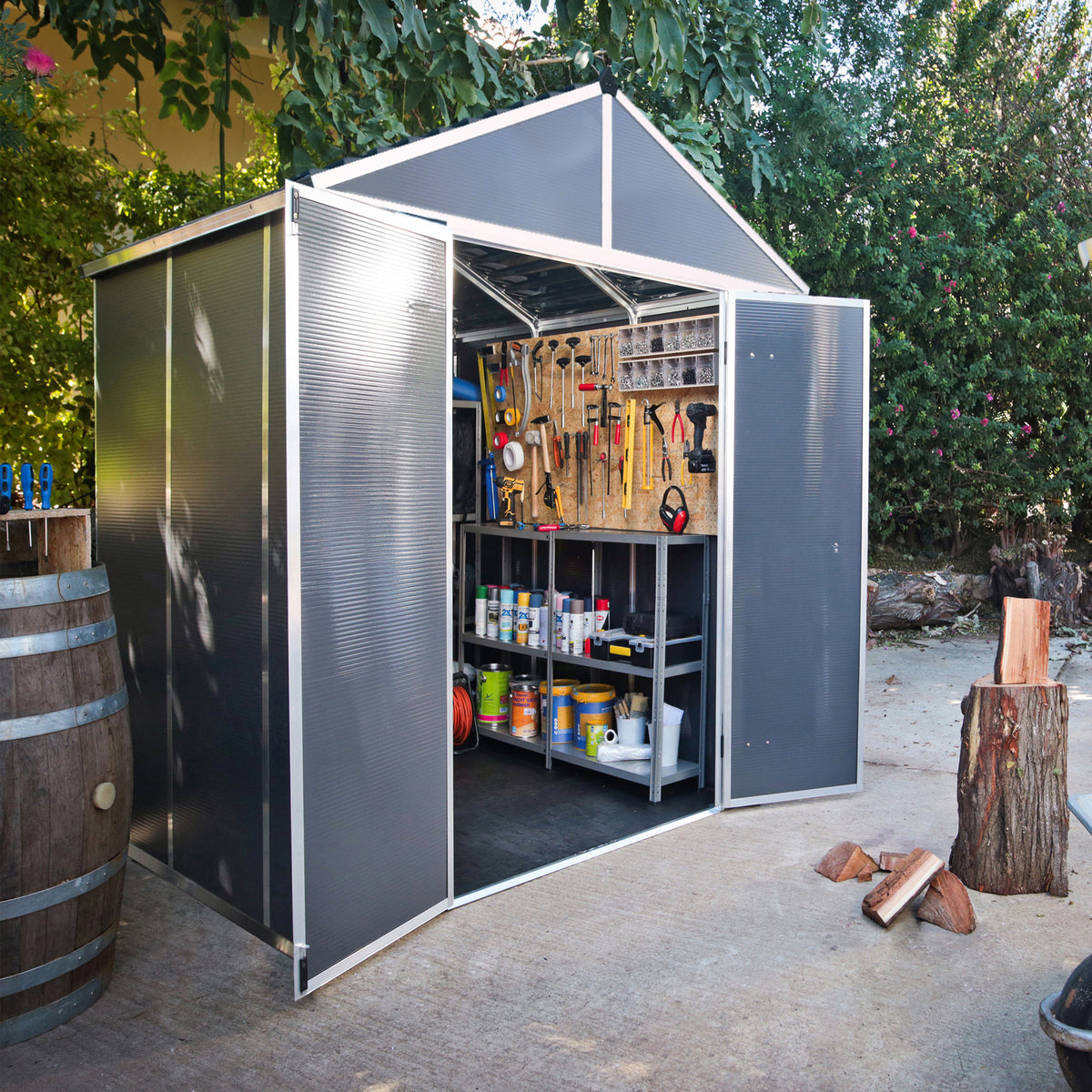 Palam Garden Sheds Rubicon 8x8 Grey