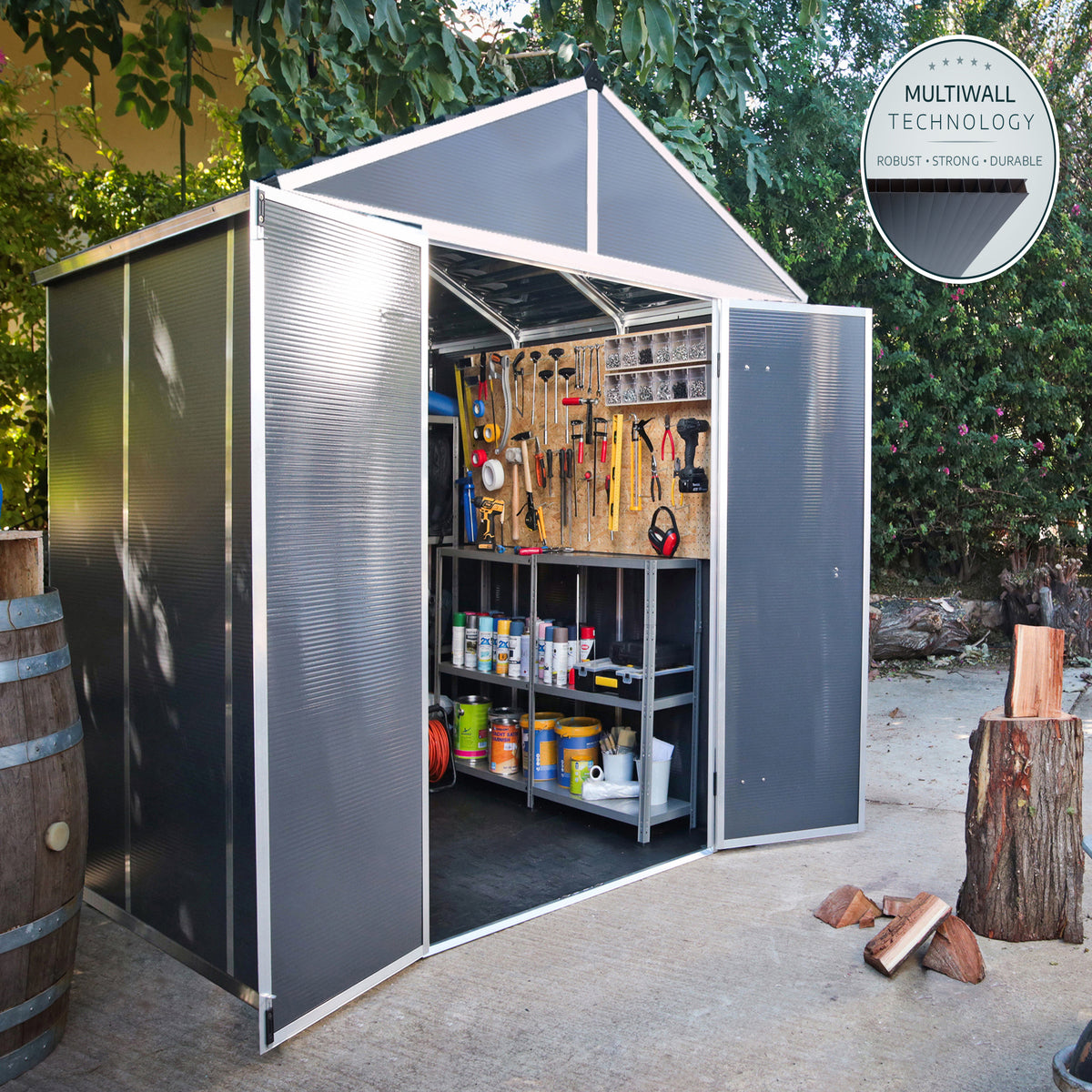 Palam Garden Sheds Rubicon 8x8 Grey