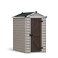 Palram - Canopia | SkyLight  Polycarbonate Storage Shed -4x6 ft Tan