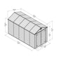 Palram - Canopia | SkyLight Storage Shed - 6' Wide - Gray