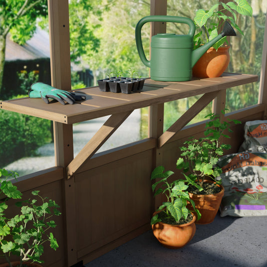 Palram - Canopia | Wooden Shelf Kit for Natura Greenhouse