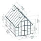 Palram - Canopia | Balance Greenhouse Kit With Clear 0.8mm Polycarbonate Glazing