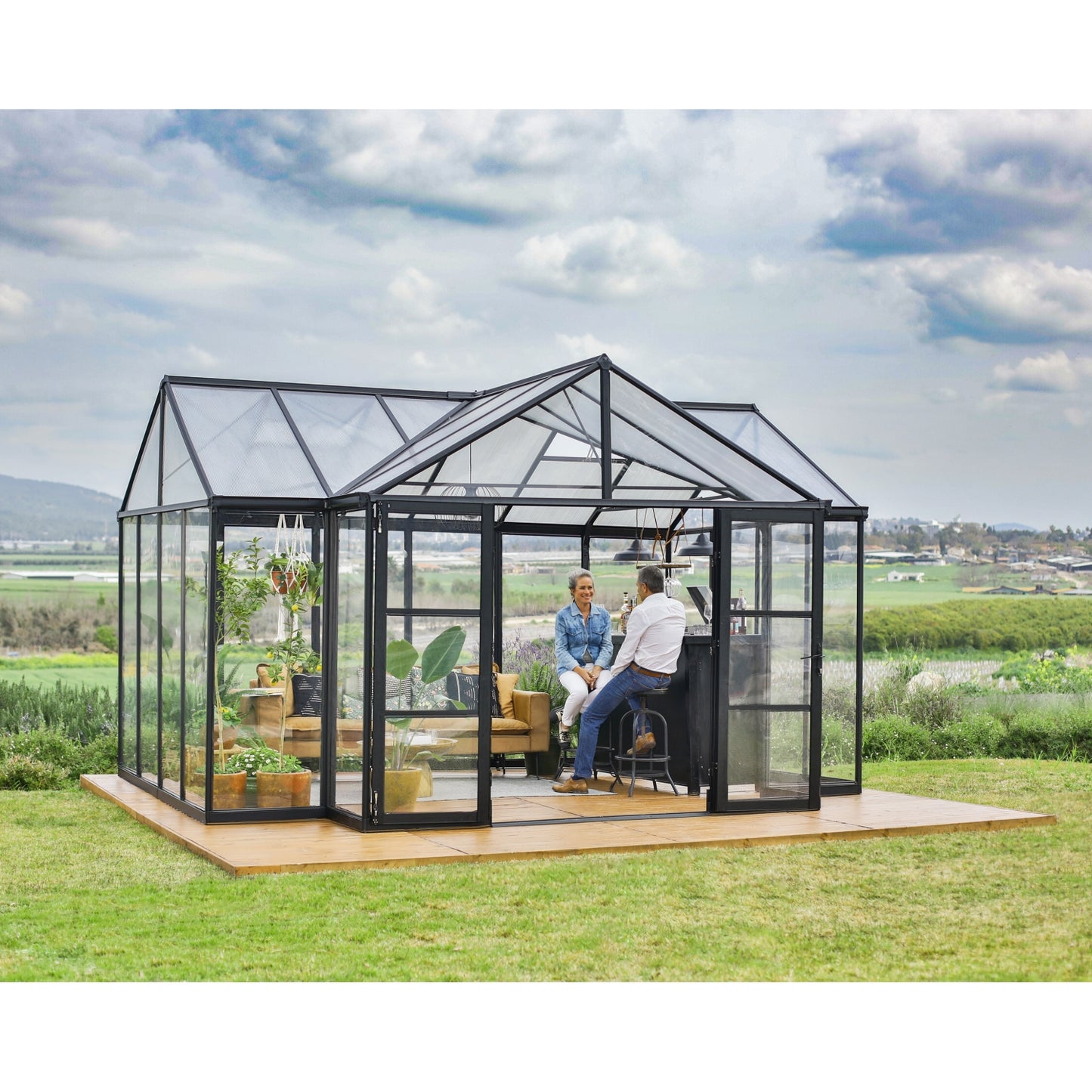 Palram - Canopia | 12x15 Ft Triomphe Chalet Greenhouse