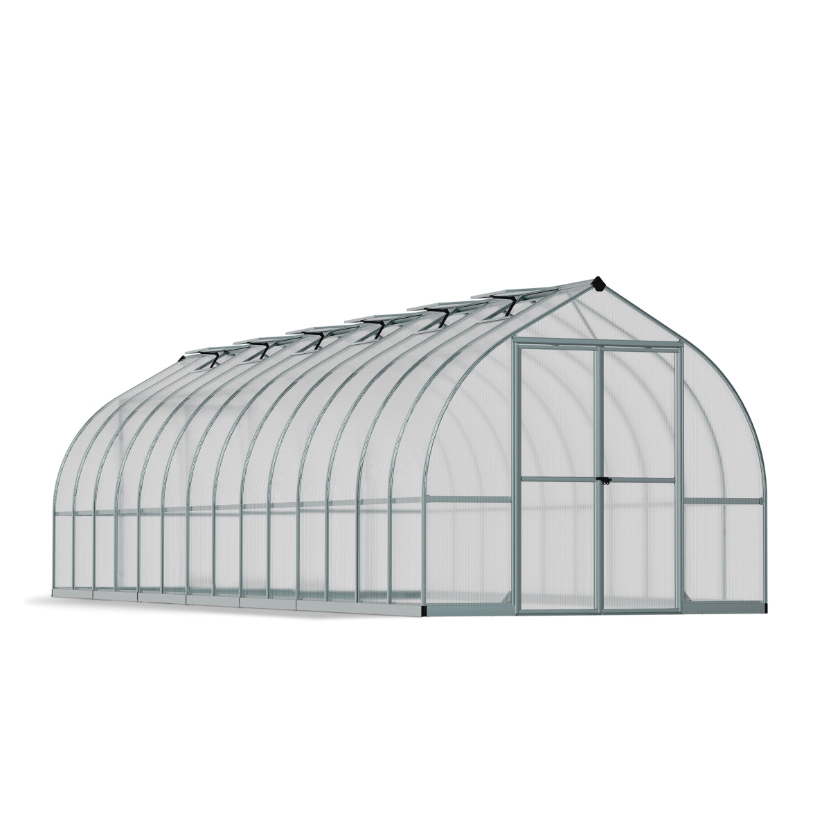 Palram - Canopia | Bella Greenhouse 8 ft Wide - Silver With 6mm Twin-w