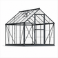 Palram - Canopia | 6x10 ft Hybrid Greenhouse Kit - Gray With 0.8mm Polycarbonate Glazing - MyGreenhouseStore.com
