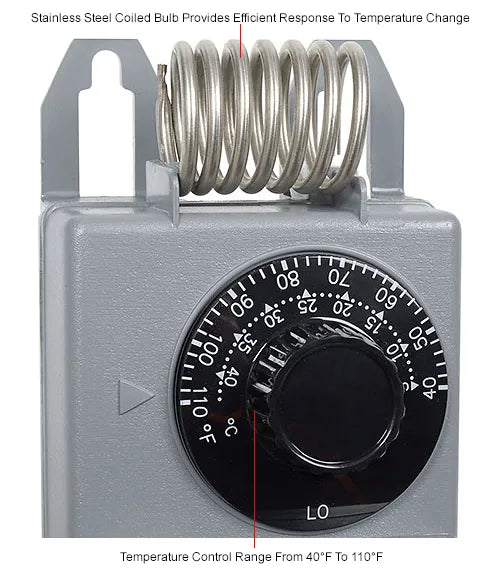 Peco | Manual Commercial Quality Thermostat - MyGreenhouseStore.com
