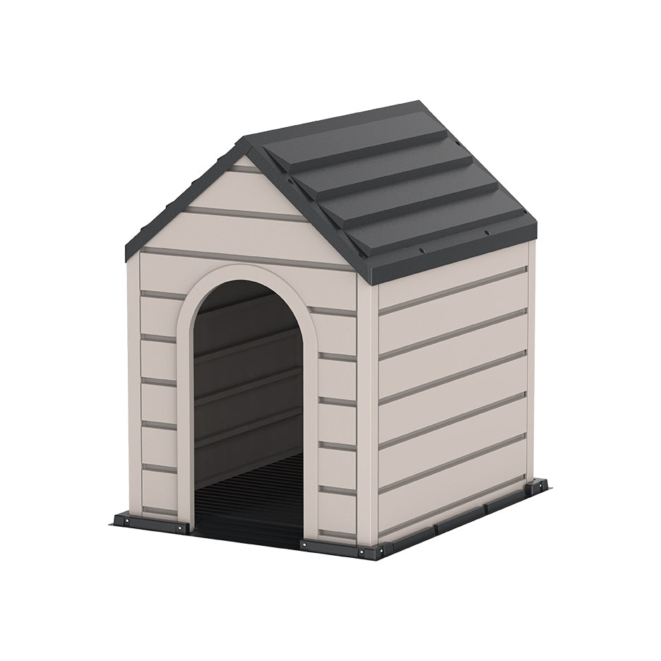 Duramax | Outdoor Resin Plastic Pet Kennel 3x3.6x4 ft - MyGreenhouseStore.com