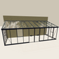 Janssens | Arcadia Lean-To Glass Greenhouse/Sunroom with 4mm Tempered Glass Glazing (Custom WVL542)