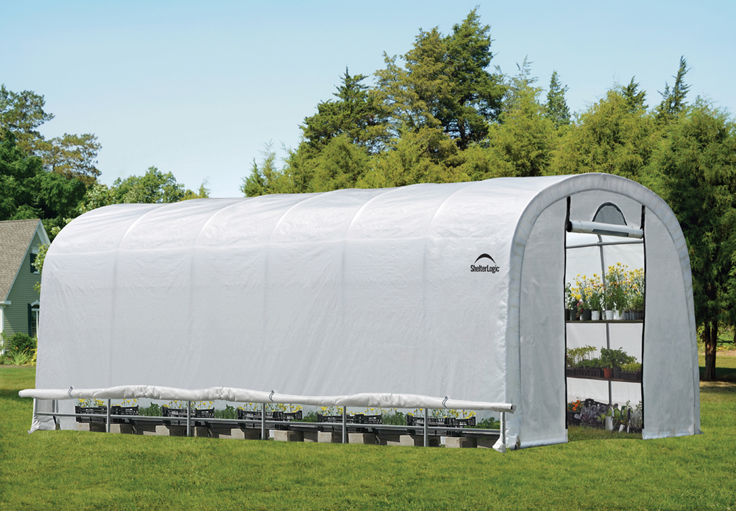 ShelterLogic | GrowIT Heavy Duty Translucent Round Grow Tent 12 ft. Wide