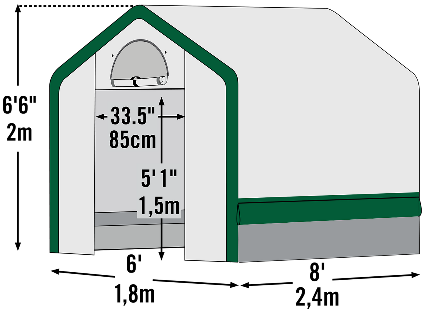 ShelterLogic | GrownIT Organic Growers Grow Tent 6x8x6'6"