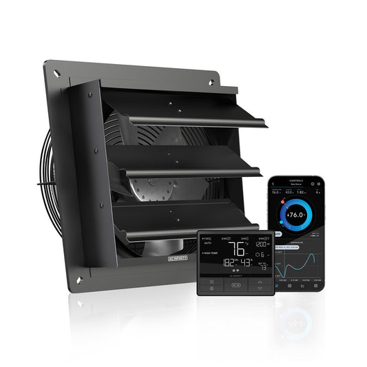 AC Infinity | AIRLIFT Shutter Exhaust Ventilation Fan With Temperature Humidity Controller