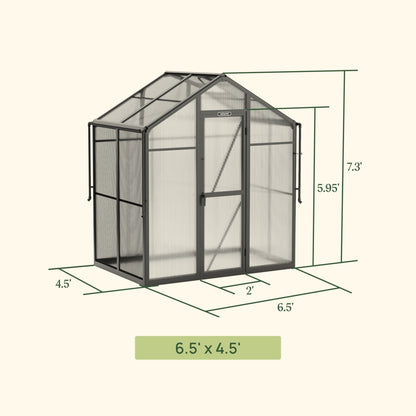 Vego | Junior Victorian Greenhouse Kit 6ft 6in Wide