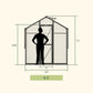 Vego | Junior Victorian Greenhouse Kit 6ft 6in Wide