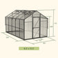 Vego | Junior Victorian Greenhouse Kit 8ft Wide