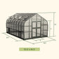 Vego | Pacific Greenhouse Kit 10ft 6in Wide