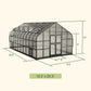 Vego | Grand Pacific Greenhouse Kit 12ft 6in Wide