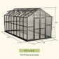 Vego | Victorian Greenhouse Kit 8ft 6in Wide