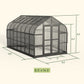 Vego | Pacific Greenhouse Kit 8ft 6in Wide