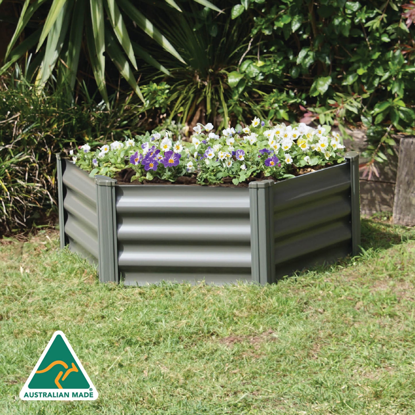 Absco | 39x39x12 in. Hex Raised Garden Bed