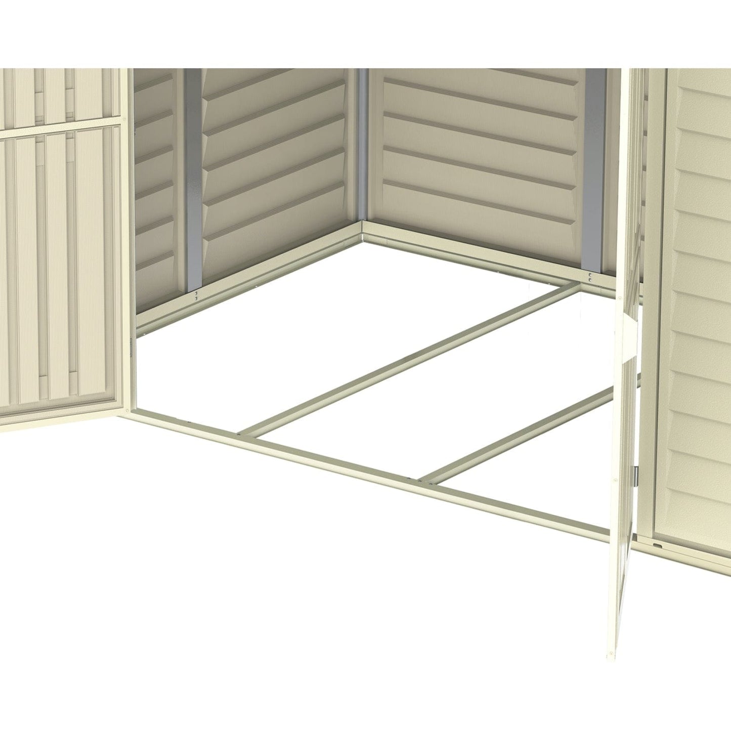 Duramax Vinyl Storage Shed Kit with Foundation DuraMax | Vinyl Storage Shed DuraMate 8' x 5.5' x 6' with Foundation | Eastern States 00184_NJ