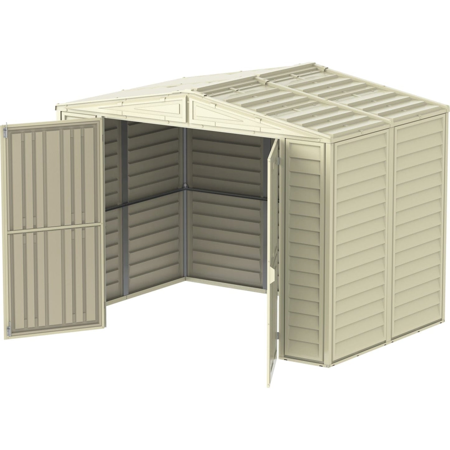 Duramax Vinyl Storage Shed Kit with Foundation DuraMax | Vinyl Storage Shed DuraMate 8' x 5.5' x 6' with Foundation | Eastern States 00184_NJ