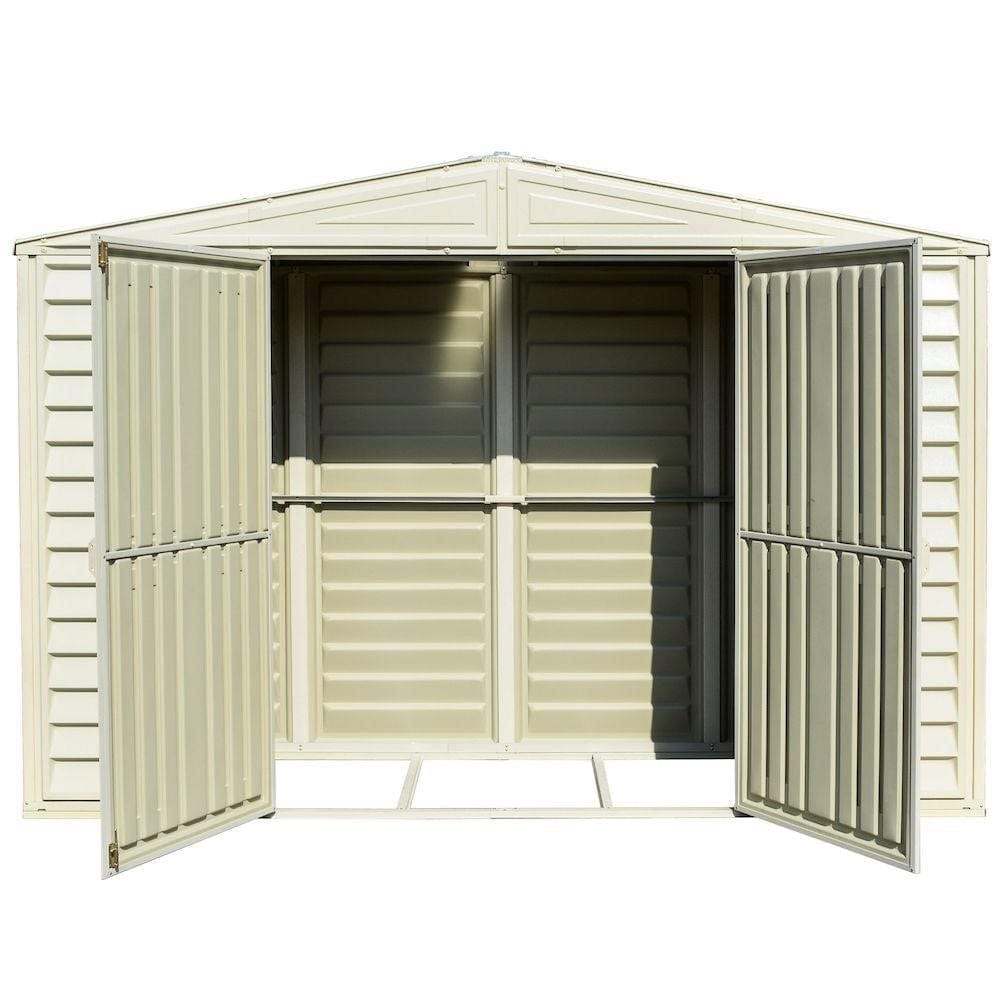 Duramax Vinyl Storage Shed Kit with Foundation DuraMax | Woodbridge SidePro Vinyl Storage Shed 10.5' x 3' with Foundation | Eastern States 98001_NJ