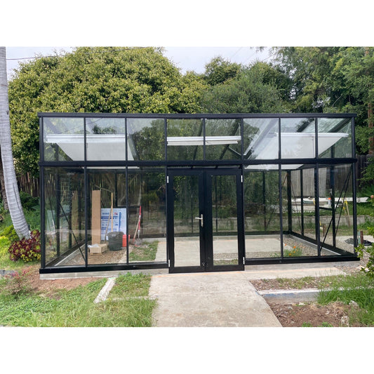 Hoklartherm | Retractable Roller Shade Cloth Curtains for Janssens Modern Greenhouses 10ft long, White Aluminized