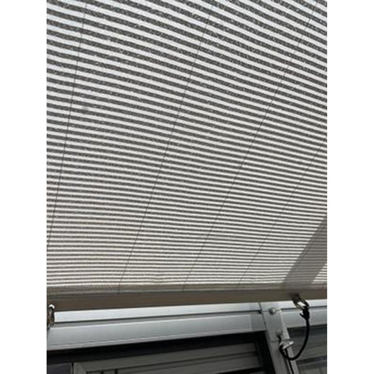 Hoklartherm | Retractable Roller Shade Cloth Curtains for Greenhouses 8ft long in 6 widths, White Aluminized