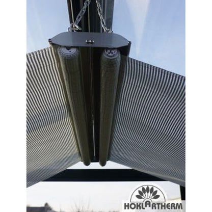 Hoklartherm | Retractable Roller Shade Cloth Curtains for Greenhouses 8ft long in 6 widths, White Aluminized - MyGreenhouseStore.com