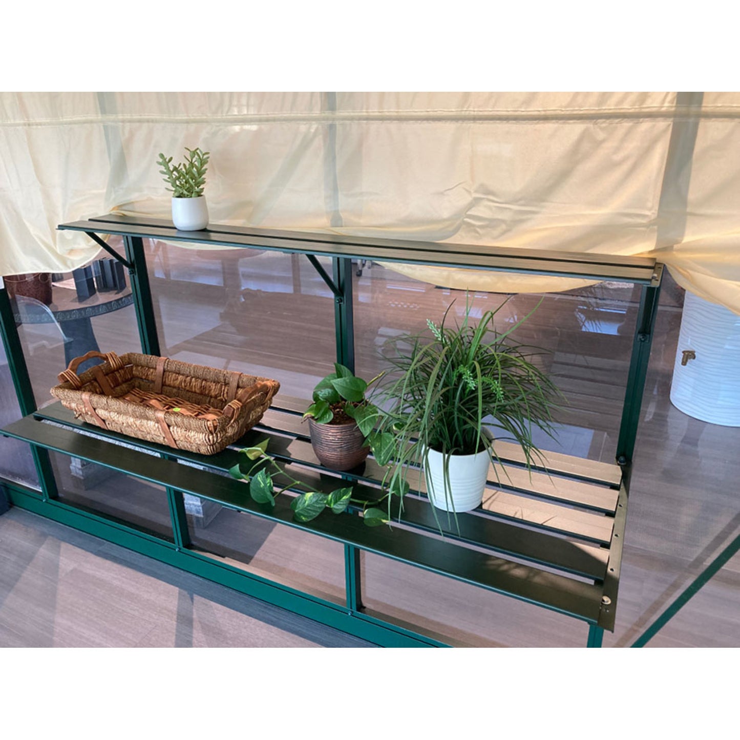 Janssens | Victorian Greenhouse Slat Shelving