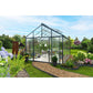 Hoklartherm | 11.5 ft wide 10.5 ft tall Livingten Double-Pane Insulated Glass Greenhouse Kit With 22mm ISO Safety Glass Glazing, three sizes