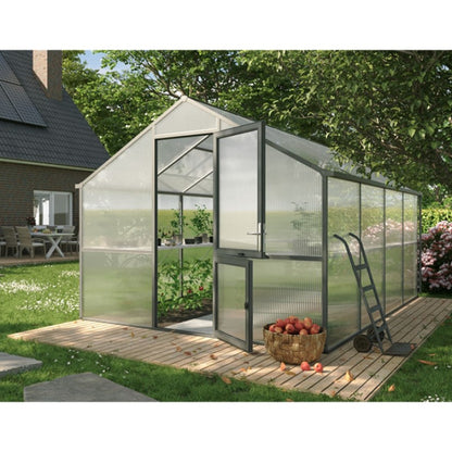KGT | Nelke PRO 4 10x14 ft Greenhouse With 16mm Triple-Wall Polycarbonate Glazing