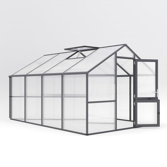 Hoklartherm | Nelke 4 Pro 10x14 ft Greenhouse With 16mm Triple-Wall Polycarbonate Glazing