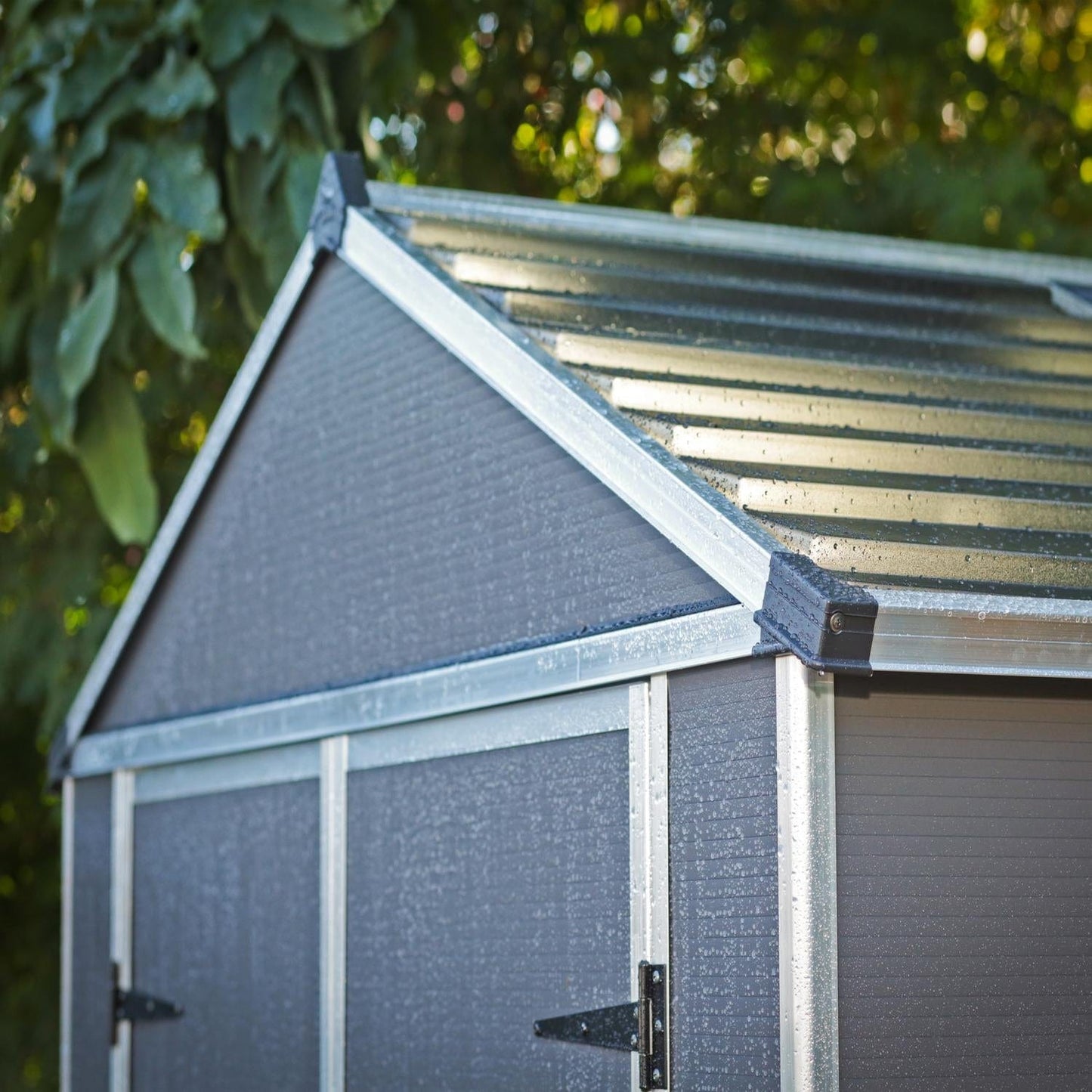 Palram - Canopia Sheds Palram - Canopia | Rubicon 6x10x7 Ft Shed - Gray HG9710GY