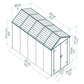 Palram - Canopia | Rubicon Polycarbonate Storage Shed With Floor - Gray