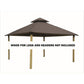 Riverstone | ACACIA Gazebo Roof Framing and Mounting Kit With SunDURA Canopy